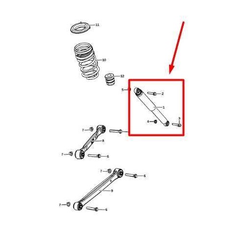 2021-2023 Jeep Gladiator Rear Right Side Shock Strut Absorber 68517324AB OEM - Picture 2 of 9
