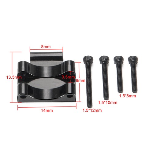 Aluminum Rear Axle Truss Upper Link Mount For 1/24 RC Crawler Axial SCX24 90081 - Picture 7 of 7