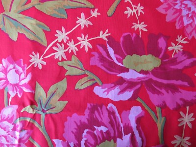 Kaffe Fassett RUSTIC FLORAL RED GP108  1/2 yard original   5 yd piece available
