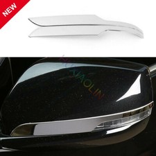 For Cadillac CT6 2016-20 Chrome Steel Car Rear View Side Door Mirror Strip Trim
