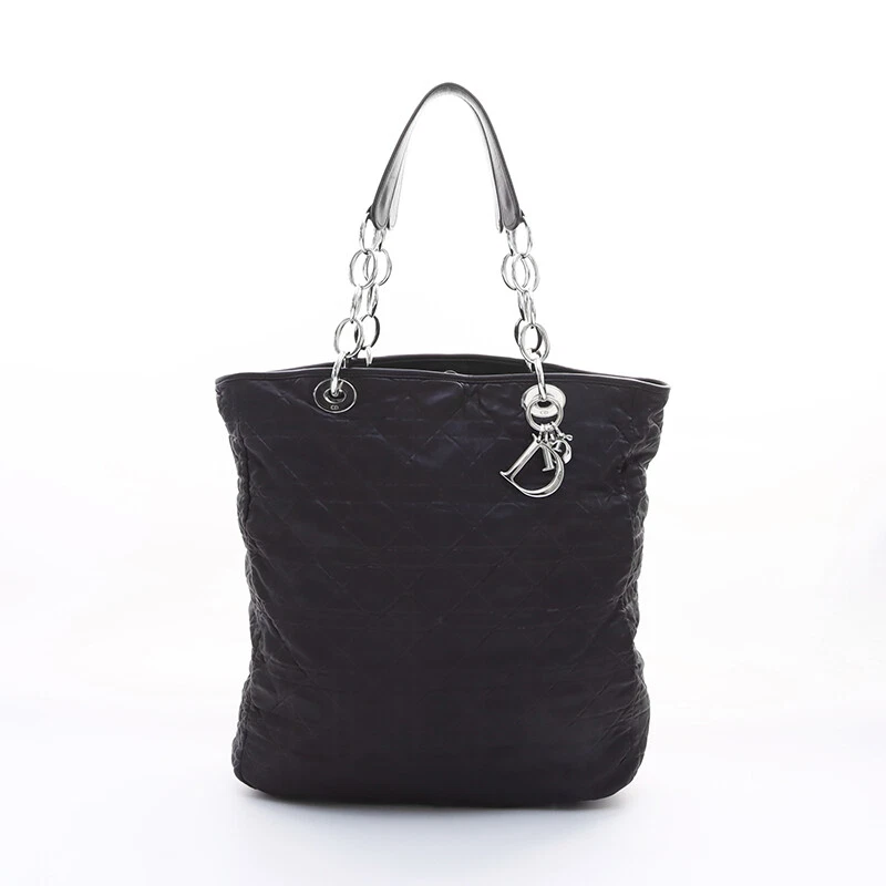 Sac fourre tout Christian Dior Canage Chain noir WS7550