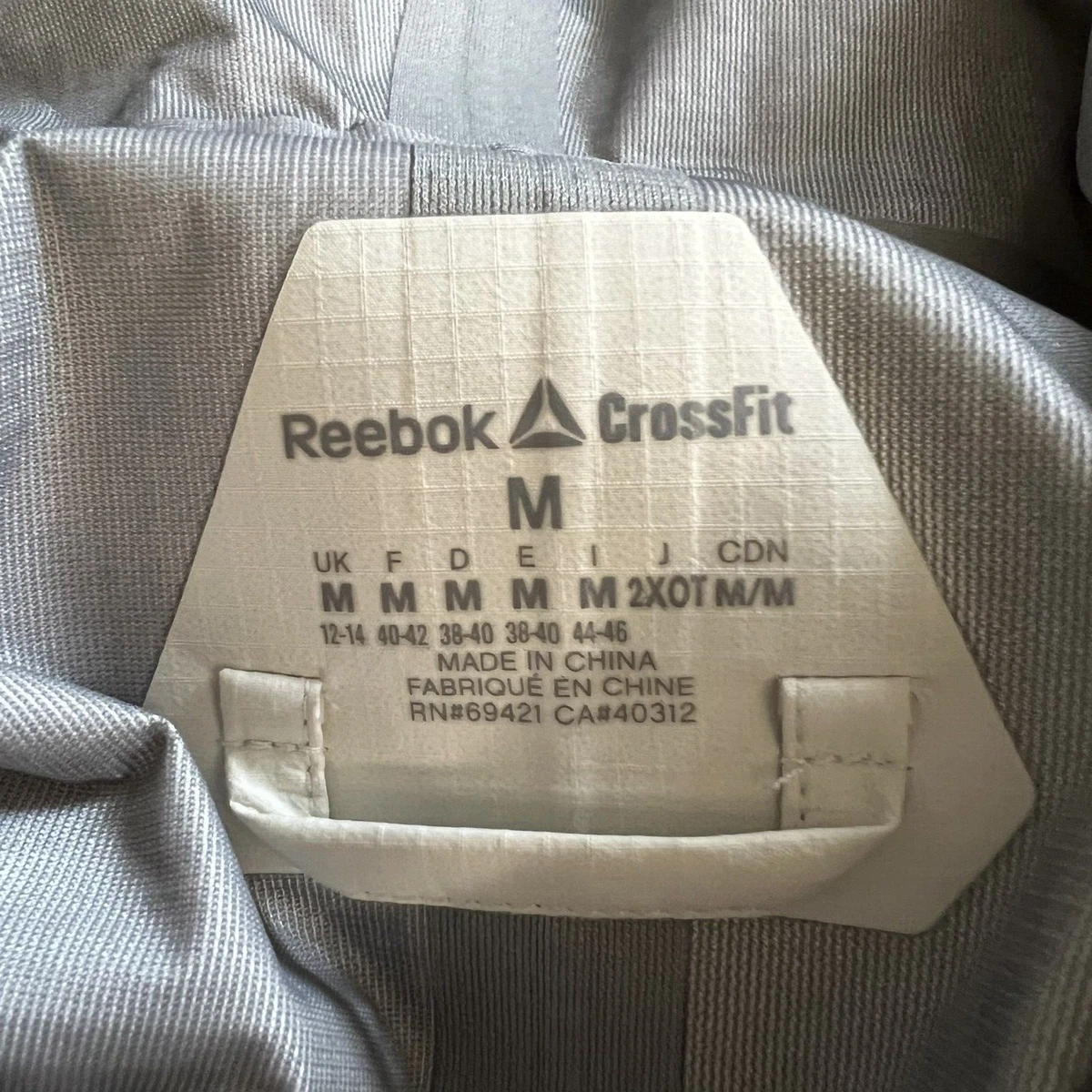 Veste reebok crossfit sales femme argent