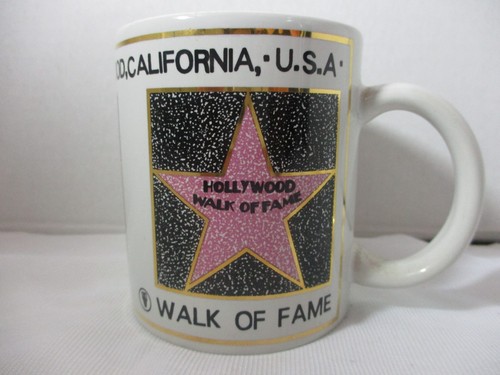 Hollywood WALK of FAME Coffee Mug Cup Stars on the Boulevard Vintage 1992 - Picture 4 of 6