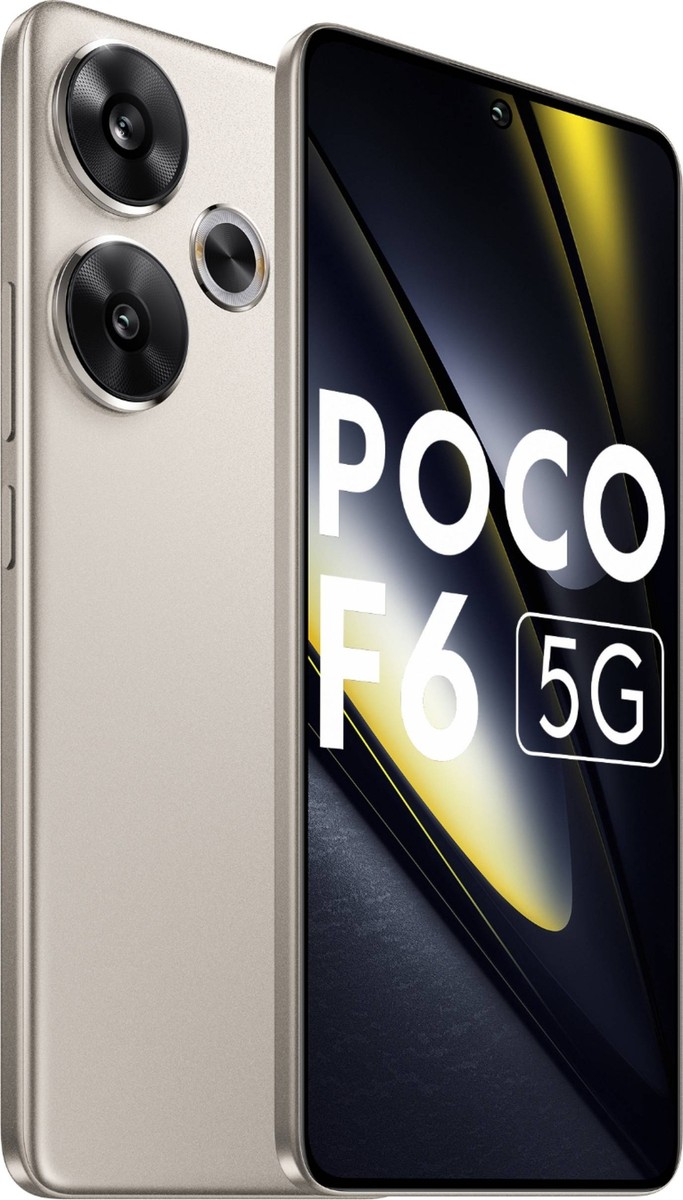 POCO F6 5G (Titanium 512GB 12 GB RAM)8s Gen3 Processor 6.67