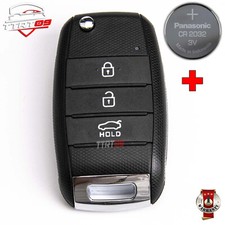 SCHLÜSSELGEHÄUSE FÜR KIA RIO SORENTO SOUL FORTE CARENS CERATO 3 TASTEN + CR2032