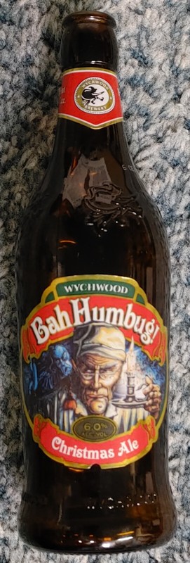WYCHWOOD Bah Humbug! Christmas Ale Empty Beer Bottle - 1 pt 0.9 fluid ounces