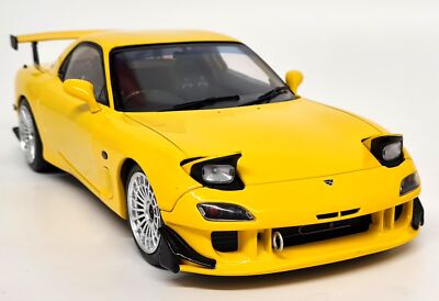 RX-7 イエロー ブラック 1/18 ミニカー Amazon | ignition model 1/18 INITIAL D マツダ RX-7 (FD3S