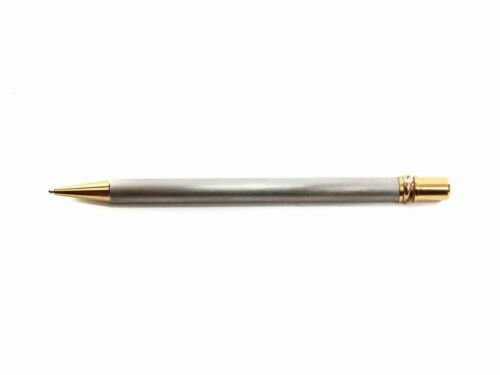 Les Must De CARTIER Vendome Trinity 18k Gold Plated Striped Ballpoint Pen  Box