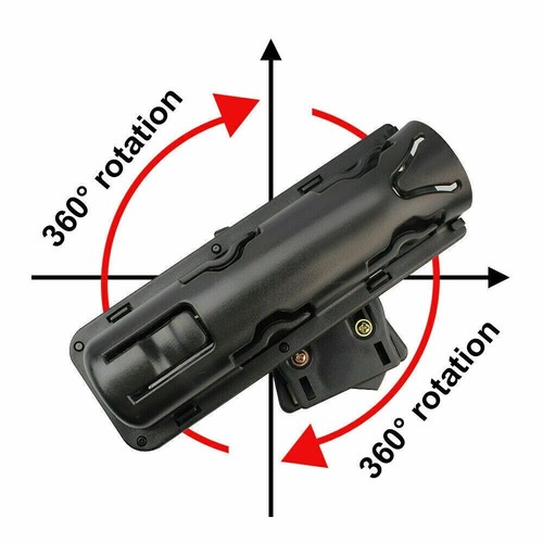 Baton Holder w/ 360 Degree Rotating MOLLE Clip 17"-21"-26" Telescopic Holster US - Picture 5 of 8