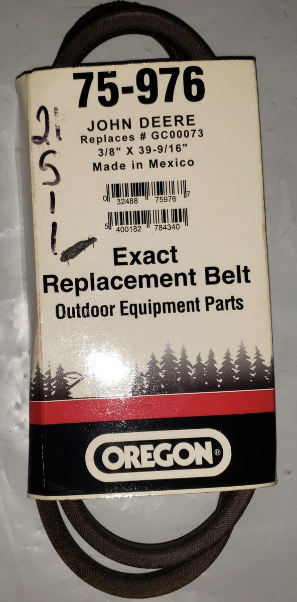 Oregon Ersatzriemen 75-976 Für John Deere GC00073 – 3/8 X 39-1/16 Zoll, Passt Für JS-61 21 Zoll Rasenmäher