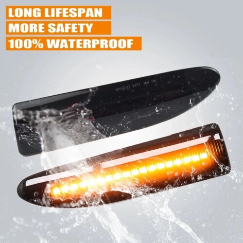 2XDynamic Led Side Marker Turn Signal Blinker Lights For Jaguar X-TYPE 2002-2009 - Imagen 20 de 20