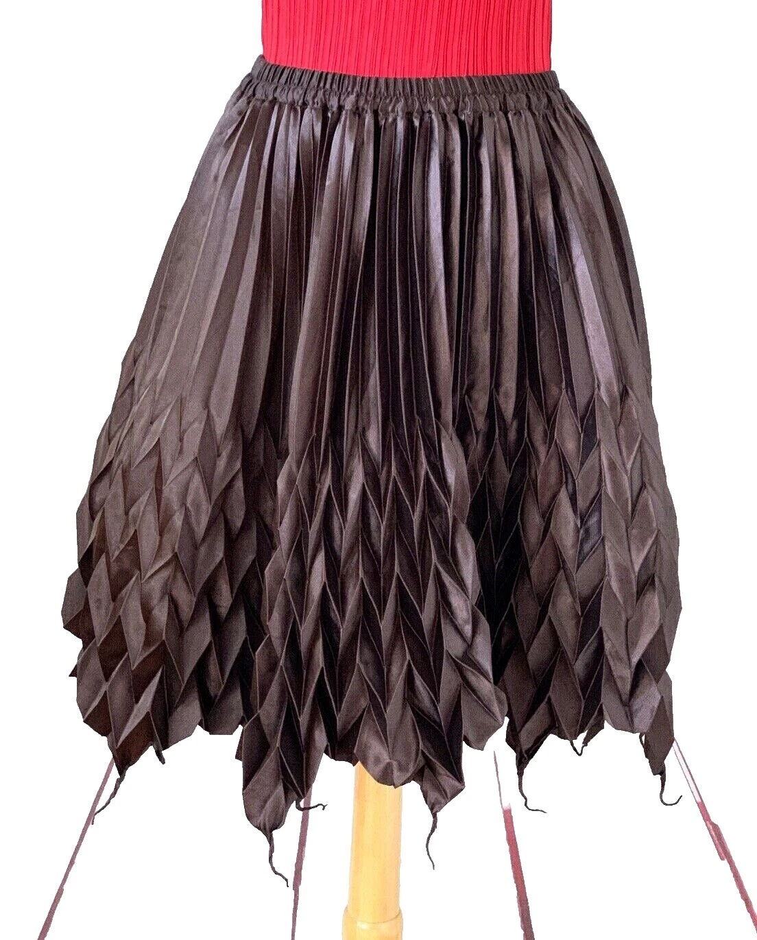 Faldas para mujer plisado con flecos