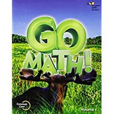 Go Math!: Student Edition Volume 1 Grade 3 20...