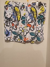 NWT No Boundaries Mens Nylon White Doodle Printed Shorts Size Large 36-38