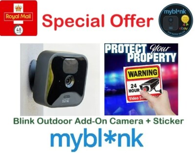 Blink Outdoor wasserdichte Zusatz-Überwachungskamera 1080p HD Wireless/CCTV Aufkleber