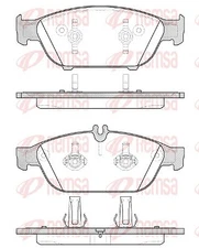 Remsa 1441.10 brake pad set, disc brake for Mercedes-Benz