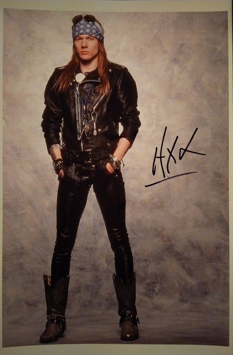 Axl Rose - guns n' roses - signed 11x17 | eBay