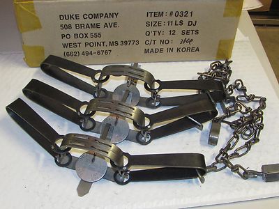 2 Duke # 0 Long Sprng Foothold Traps Mnk Muskrat Gopher Trap 0300 NEW SALE | eBay