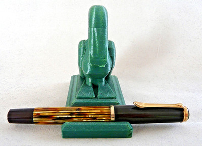 PELIKAN 400 Füller schildpattbraun # vor 1950 # 585 Goldfeder OM  # (1795)