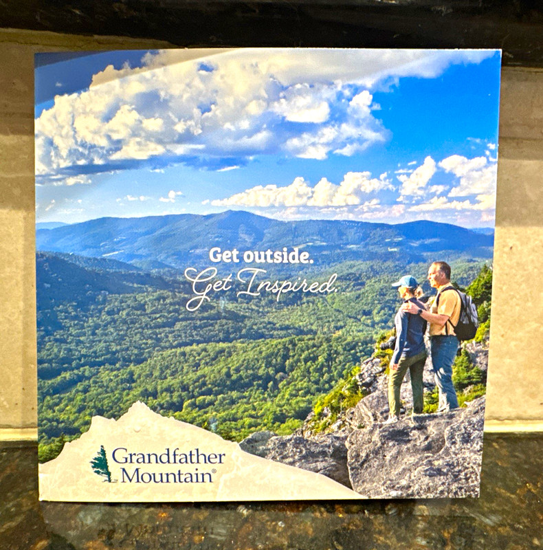 Grandfather Mountain Audio Tour on USB Flash Drive w/ Brochure Map