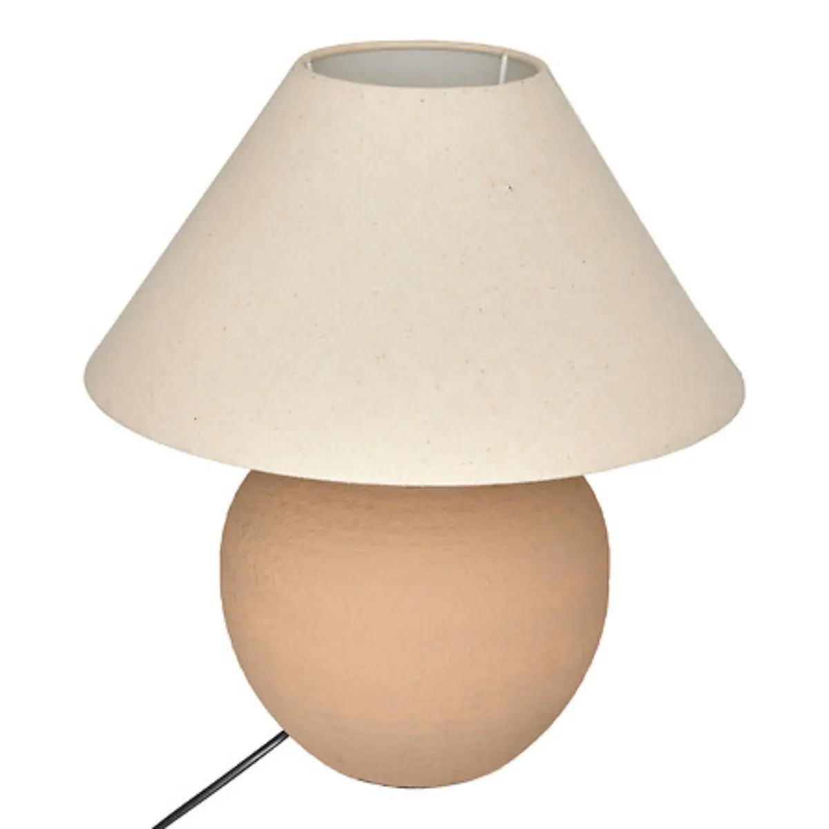 Lampe en céramique terracotta Seiya 38cm pour ambiance salon chaleureuse