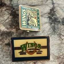 GWRRA "Wings Over The Smokies" Motorcycle Rally 1991 & 1996 Pins Cherokee NC