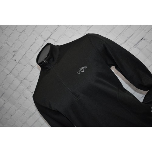 Camisa pulóver de golf Callaway para hombre talla mediana rendimiento con bolsillos negra - Imagen 4 de 6