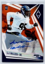 2019 Panini Phoenix #152 L.J. Collier Rookie Autographs Orange /25 RC Auto