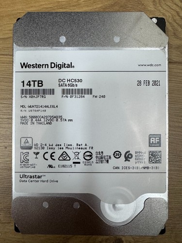 18X WUH721414ALE6L4 WD Ultrastar 14TB SATA 6Gb/s HC530 Enterprise Hard Drive HDD - Photo 11/22