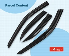 Fits 08-17 Mitsubishi Lancer JDM Mugen Style Window Vent Visor Rain/Sun