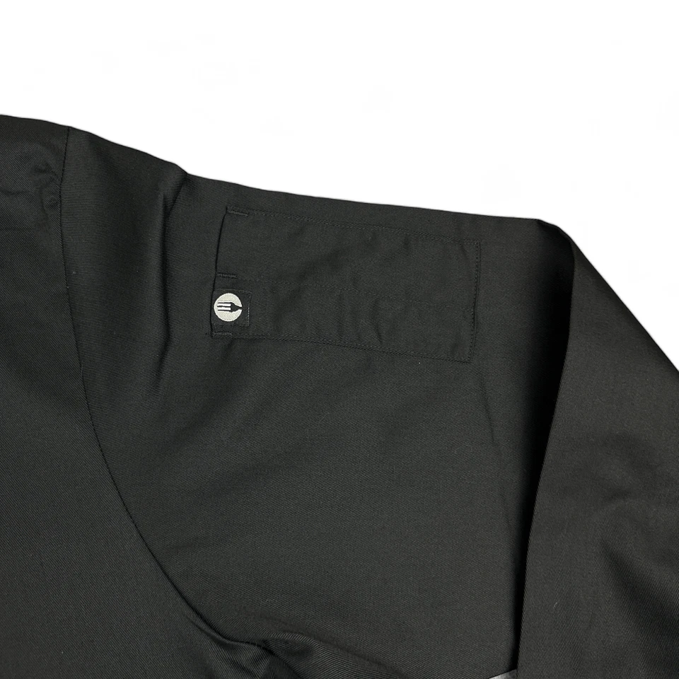 Chef Works Chef Coat Adult LARGE Black Long Sleeve Uniform Jacket Cook Workwear - Image 4 of 4