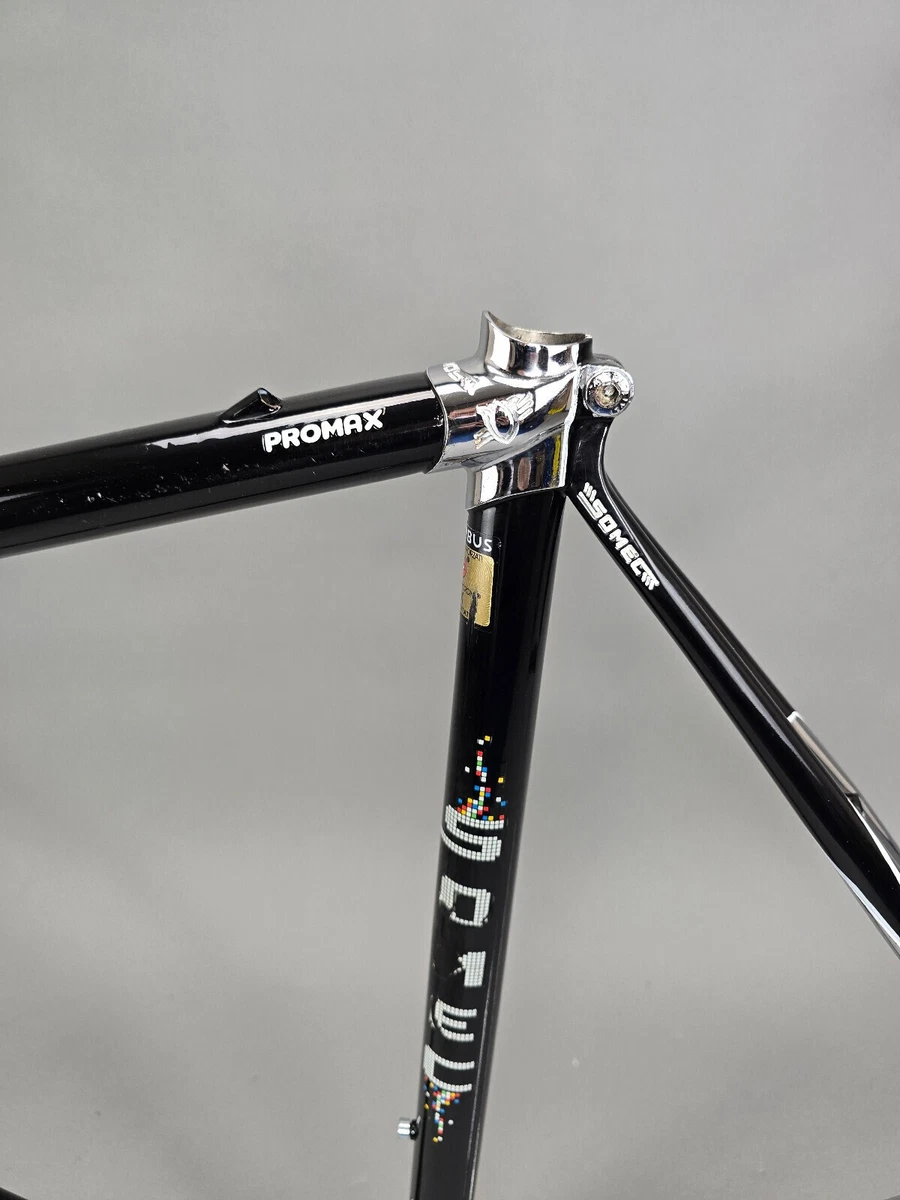Rahmen Set Somec Pro Max Columbus schwarz Shimano Dura Ace 61 cm steel vintage