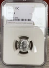 1964 Roosevelt silver Dime 10 Cents NGC MS 65 GEM Mint State Uncirculated
