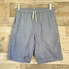 Old Navy Classic Bermuda Shorts Youth Boy Size XL 14 16 Gray Pull On Drawstring