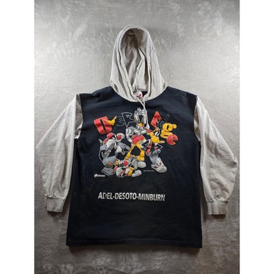 Vintage Looney Tunes Hoodie Mens M 1993 Over The Edge 90s Graphic USA Made *Read