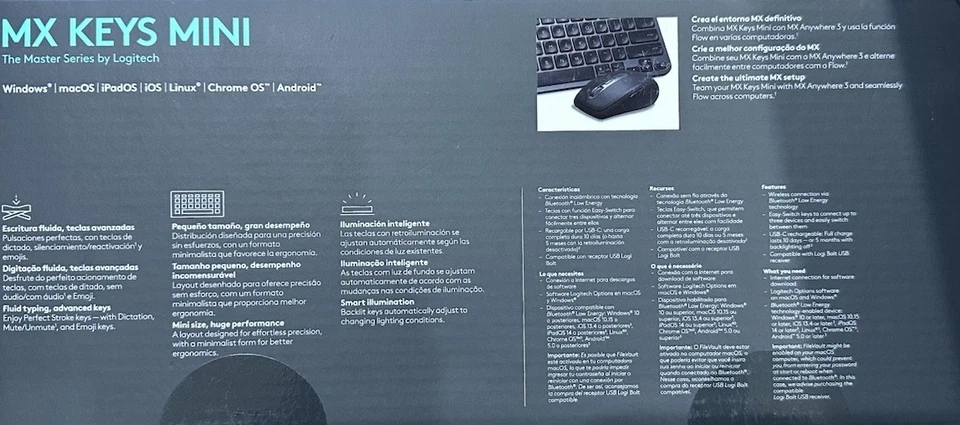 Logitech MX Keys Mini Bluetooth Illuminated Keyboard - Graphite - Free Ship - image 2 of 4