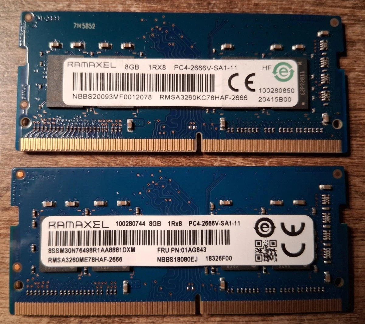 動作未確認】DDR4-2666 8GB×4枚（計32GB）/RAMAXEL 動作未確認】DDR4