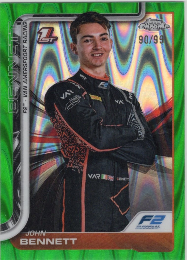 2025 Topps Chrome F1 - John Bennett #41 Green Raywave /99
