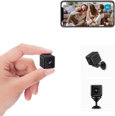 AOBOCAM Mini Kamera, 4K HD WLAN Micro Camera Indoor Mit Akku Kompakte Kleine.