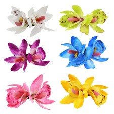 6 Pcs Hawaiian Flower Hair Clips for Women, Artificial Plumeria Hibiscus Flow...