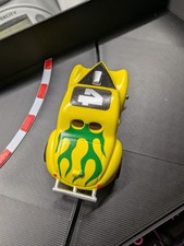 Auto World 1941 Willys Coupe GasserYello /Green Flames HO Slot Car NEW