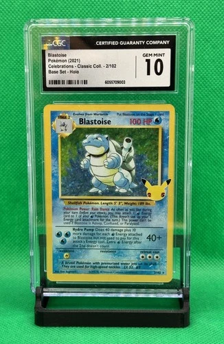 (CGC 10) Pokémon: Celebrations Classic Collection – Blastoise #2 [Holo]