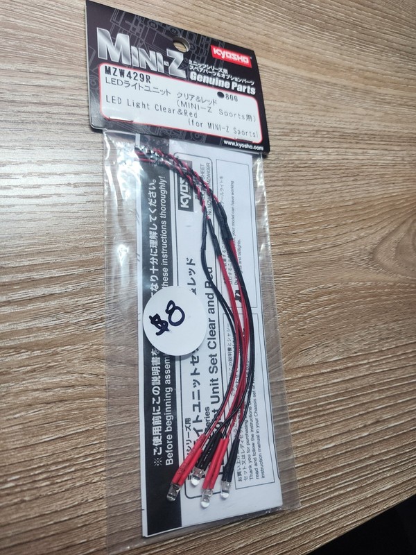 Kyosho MZW429R Mini-Z Sports LED Light Unit Clear/Red 1:27 Electric