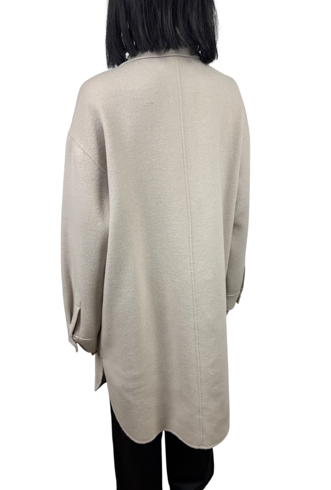 Massimo Dutti Wool Coat Collared Button Up Shaket… - image 10