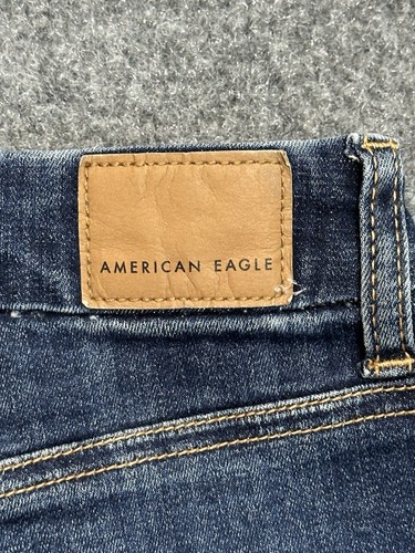 NWT~ American Eagle Women’s 10 Next Level Curvy High-Waist Denim Short Dark Wash - Picture 10 of 10