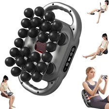 Portable Massage Gun with 24 Head, 9 Modes Deep Tissue Relief, Gray Gift