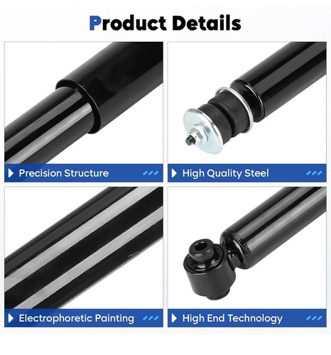 A-Partrix 4PCS Front Rear Shock Absorber Replacement Car Shocks Fits Scion tC 2011