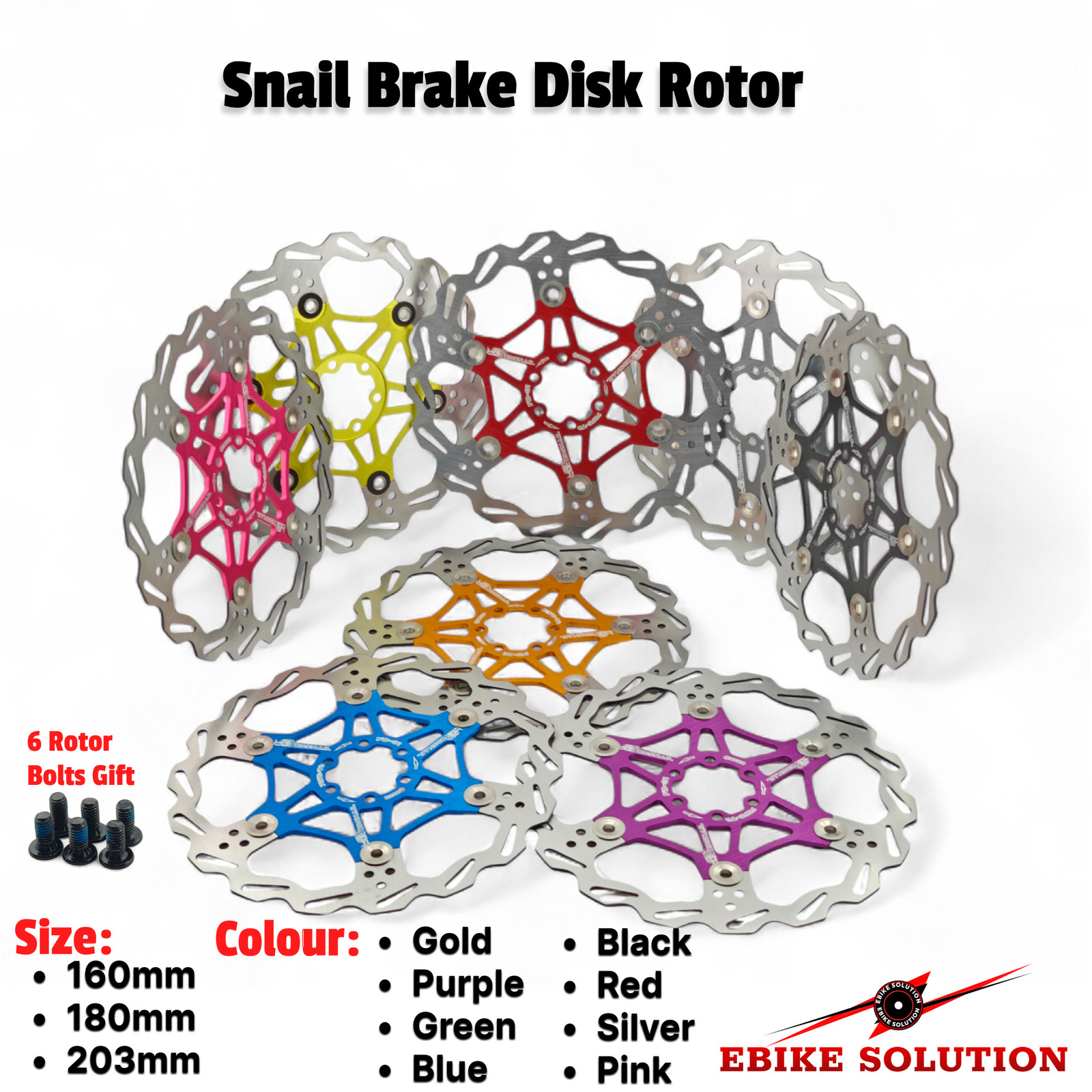 Disco Freno Galleggiante MTB 160/180/203mm