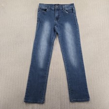 Lucky Brand Billy Straight Jeans Boys 14 Blue Stretch Denim Medium Wash Casual