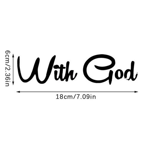 With God All Things Are Possible Car Sticker Waterproof Vinyl Decal Car - Bild 3 von 15